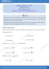Đề thi giữa kì 1 Toán 11 Chân trời sáng tạo - Đề số 2